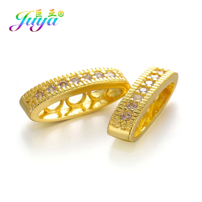 Juya DIY Findings Supplies Handmade 3 5 Holes Spacer Bars Accessories For Luxury Natural Stone Pearl Beads Jewelry Making | Украшения и