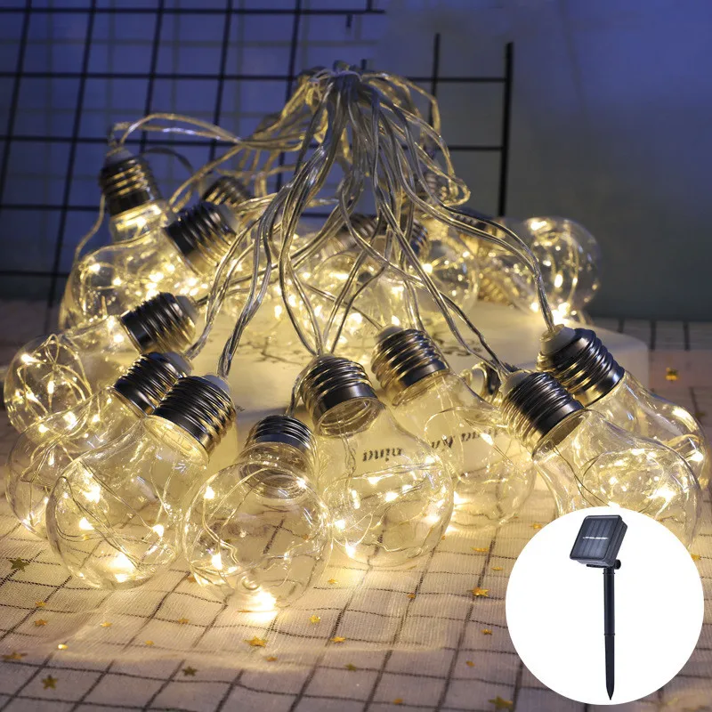 

LED Solar Light String Christmas Wedding Fairy Lights Outdoor Waterproof Garden Courtyard Decoration Solar Light