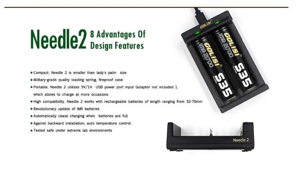 Golisi Needle 2 Smart USB Charger-1