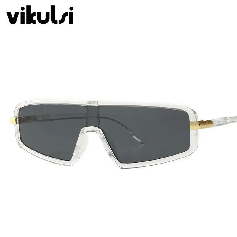 Винтажные очки с плоским верхом мужские Летние Стильные Солнцезащитные очки Брендовые дизайнерские женские очки от солнца Gafas Oculos De Sol UV400 - Цвет линз: E88teansparent black