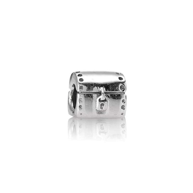 

ROCKART Standard 925 Sterling Silver Treasure Charm Fits European Brand Bracelets Diy Fine Jewelry Wholesale Gift For Women