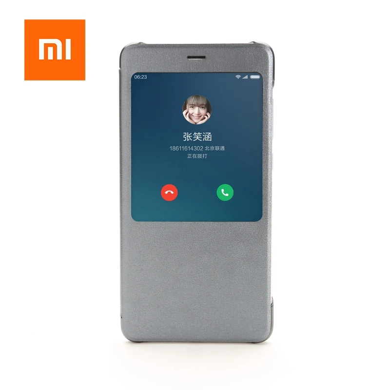 Original 100 Case For Xiaomi Redmi Note 4X Note 4 Cover PC PU Leather Material Protective