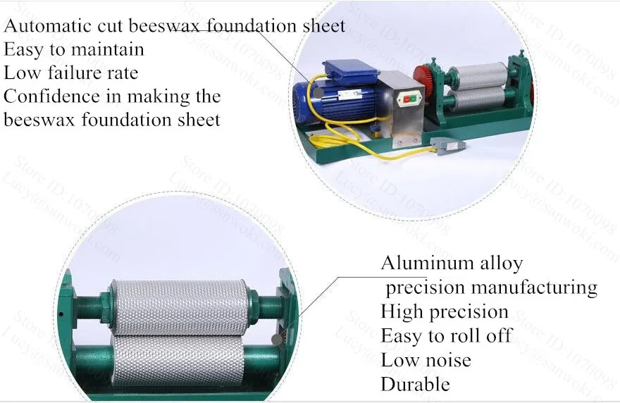 Электрическая основа пчелиный воск мельница машина 86*250 мм