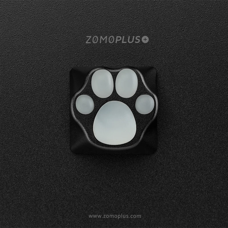 Zomo алюминиевый и силиконовый Kitty Paw задняя подсветка Artisan Keycap cat pad CNC анодированный алюминиевый корпус совместим с переключателями Cherry MX