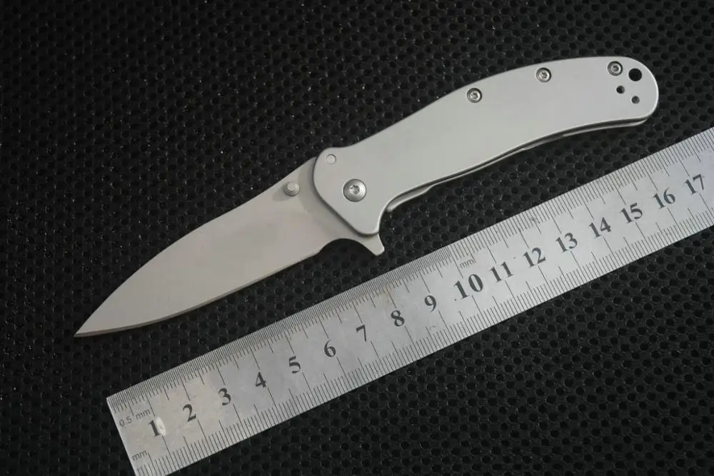 Helly Tec Kershaw SPEEDSAFE 1730ss Zing нержавеющая сталь 8cr13mov, ручка из нержавеющей стали Карманный Походный нож дропшиппинг