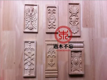 

Don't forget Dongyang wood carving wooden box flower floral applique door style European style carved wood shavings Foot Patch