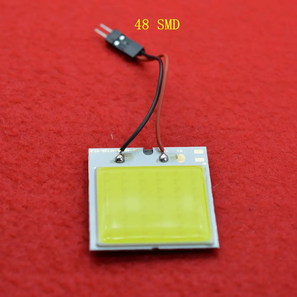 1 шт. Белый T10 18.24.36.48SMD COB Светодиодная панель для автомобиля Auto интерьерная лампа