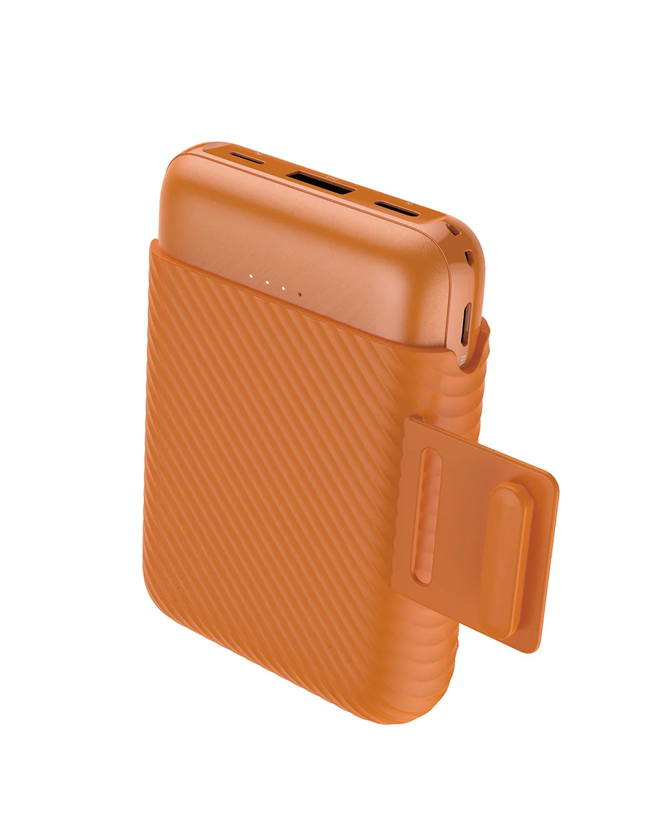 ROCK 10000 мАч мини беспроводное зарядное устройство Внешний аккумулятор Беспроводная зарядка внешний аккумулятор для iPhone samsung Xiaomi повербанк - Цвет: Orange