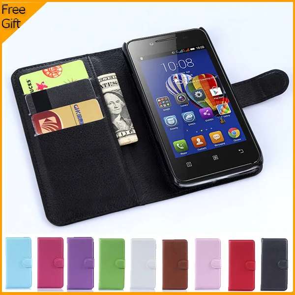 Luxury Wallet PU Leather Flip Cover Phone Case For Lenovo RocStar A319