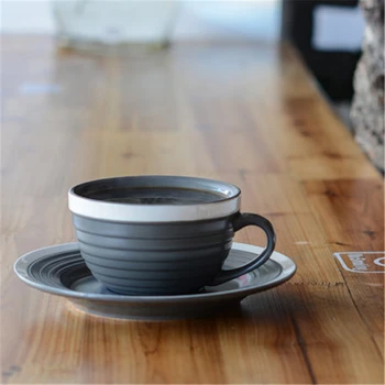 

Ceramic Cup Coffee Mugs Set Black Porcelain Cup Tea China Classic Simple Water Cups and Mugs Milk Creative Coffee Mugs 7D057