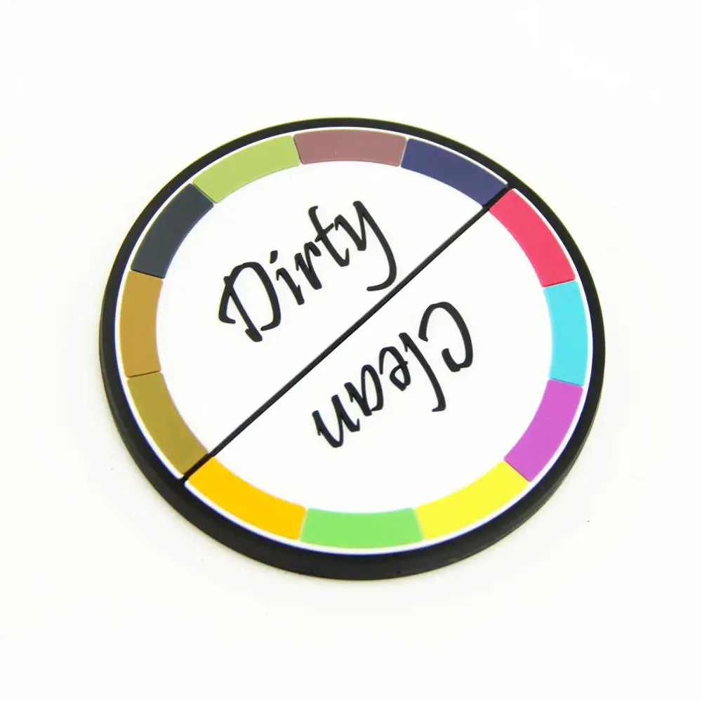 

200-500pcs/lot DHL FREE SHIP Dishwasher Magnet Dishwasher Clean Dirty Magnet Sign,3.54 Inch,Rubber Coating Prevents Scratches