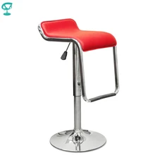 94538 Barneo N-41 эко-кожа высокий кухонный барный стул с мягким сиденьем на газ-лифте цвет красный мебель для кухни кресло для броу бара по России