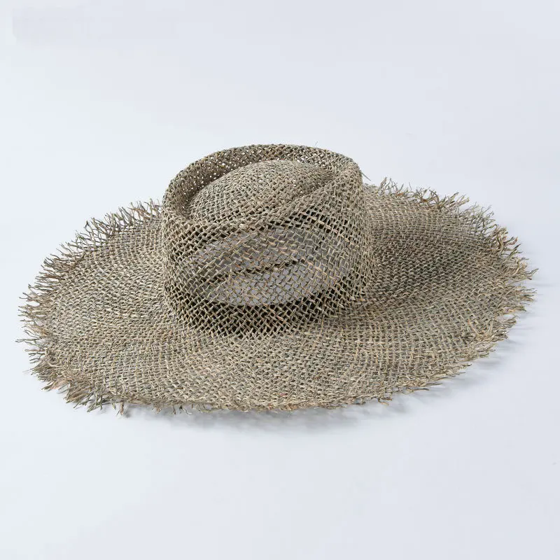[La MaxPa] Новинка, высокое качество, соленая трава, открытая шляпа от солнца, модные женские пляжные шляпы, летняя Очаровательная шляпа, праздничная женская шапка - Цвет: 2