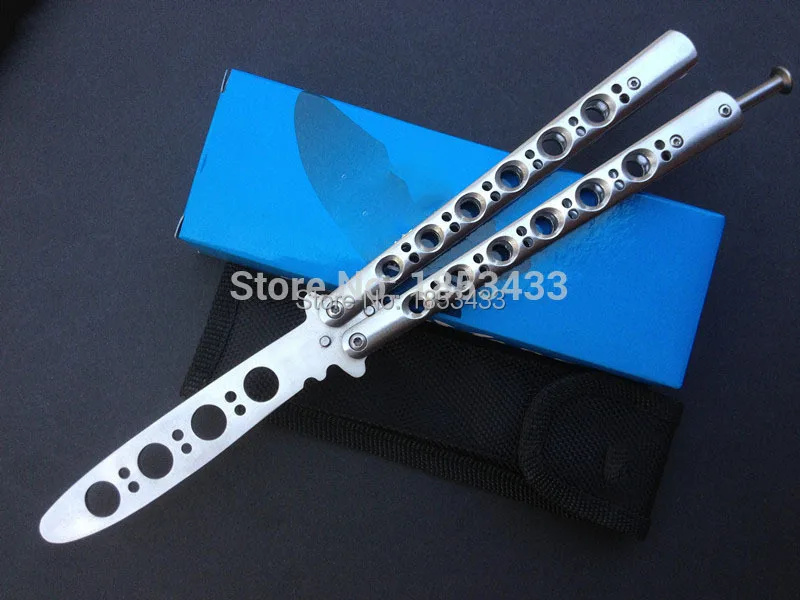 Нож бабочка из нержавеющей стали 440C тренировочный нож черный специальные