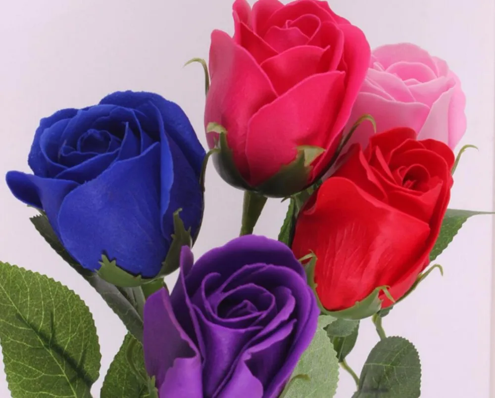K15323 моделирование искусственное многослойное мыло букет розы Цветочная композиция Свадебные Декоративные ароматные День Святого Валентина подарок на день рождения