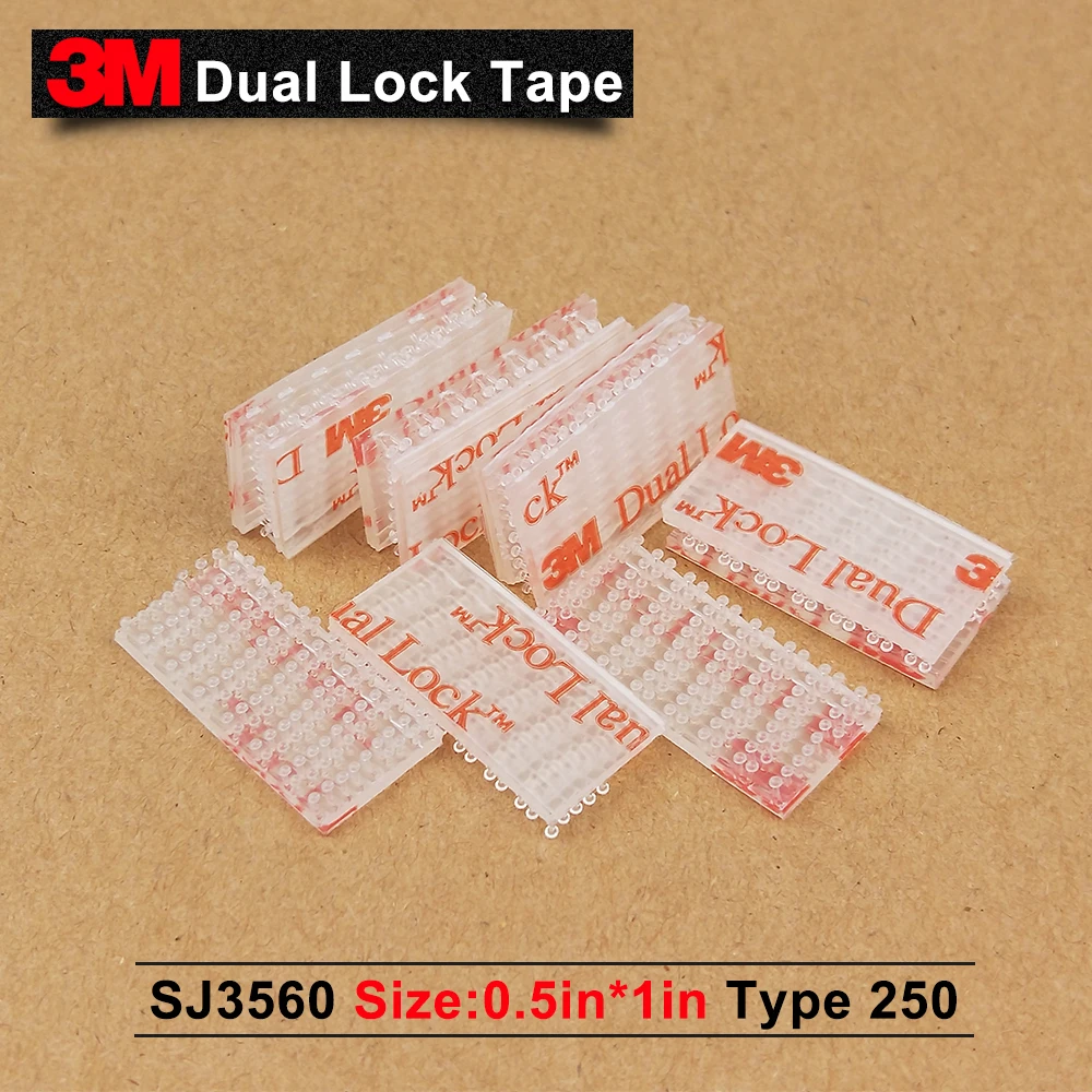 

3M SJ3560 Clear Reclosable Fastener self adhesive tape 1in*0.5in*1000pcs/5% off if 2lots or more/We can offer any size