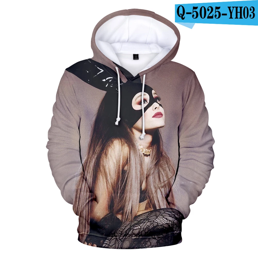 3D Ariana Grande Thank U следующий альбом Highstreet Cool Женская и мужская одежда горячая Распродажа повседневные крутые худи Harajuku толстовки - Цвет: Темно-зеленый