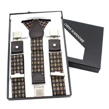 Мужские подтяжки модные кожаные подтяжки мужские повседневные брюки на подтяжках ремень 3,5*120 см подарок для папы высокое качество Tirantes