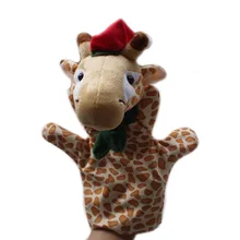 Títere Jirafa con Gorro de Navidad