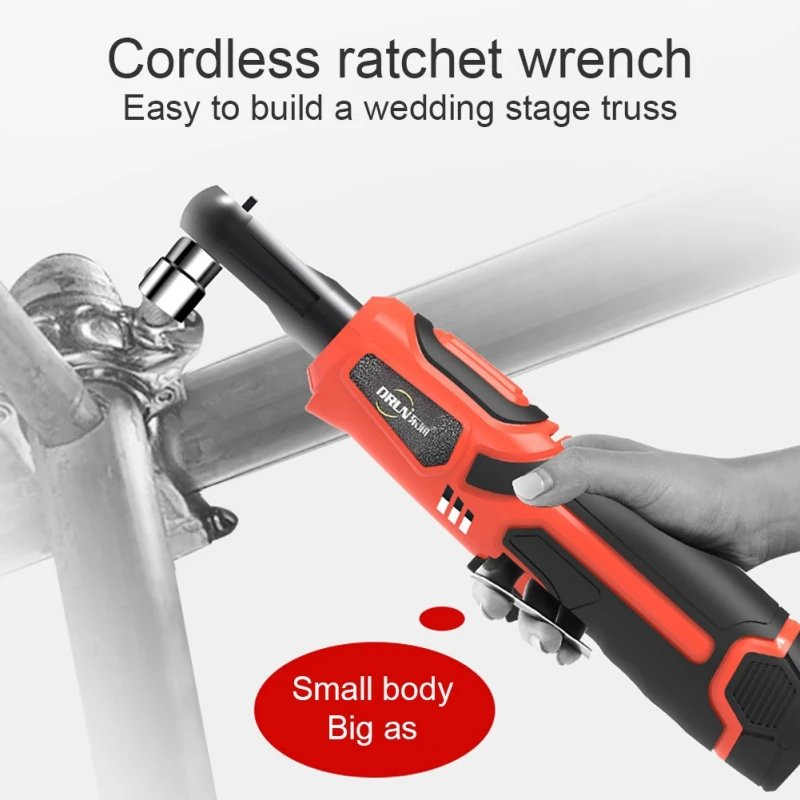 

Rechargeable Cordless Electric Ratchet Wrench Tool Kit 12V Boxed Host + Ddapter Charging Ratchet Tool Lithium-ion Ratchet Wrench