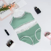 CMENIN, сексуальный женский комплект с бюстгальтером, хлопковое нижнее белье, женские бюстгальтеры, бюстгальтеры бикини, комплект нижнего белья, трусики, японский прозрачный бюстгальтер для отдыха, B0100