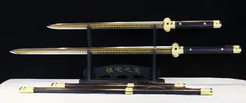 

1 Set High Quality Shord Han Jian Chinese Sword -Red Folded Steel Blade