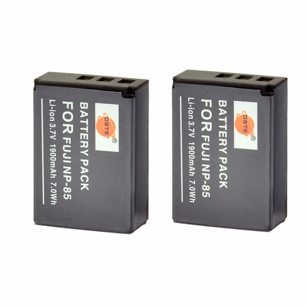 DSTE 2PCS NP 85 Rechargeable Battery for Fuji SL300 SL305 SL240 Camera