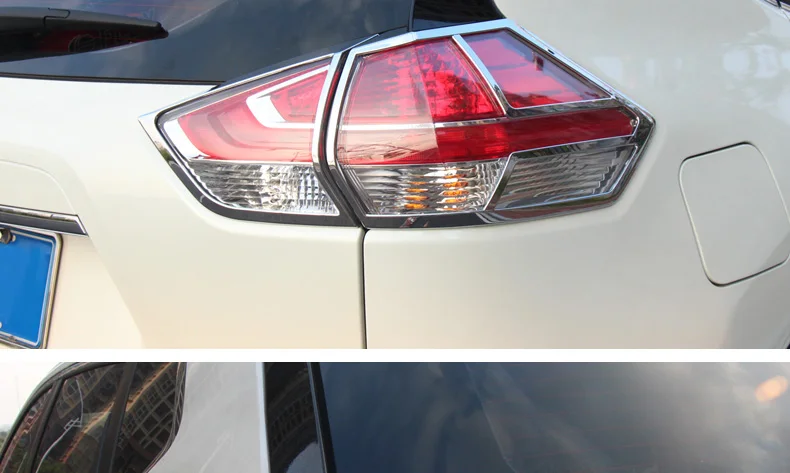 For Nissan X-Trail T32 2014 to 2016 Rear light cover Tail lamp Trim XTrail X Trail ABS Chrome Decoration Car-Styling Accessories