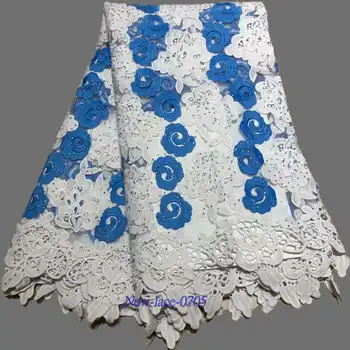 

Sky Blue French Lace Fabric Flowers Embroidered African Tulle Lace Fabric With Stones African Lace Fabric For Wedding t03