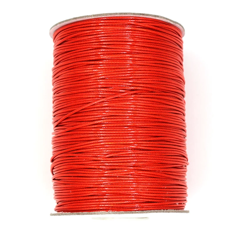 1mm Waxed Cotton Cord 15 Meters/Lot Waxed Thread Cord String Strap Necklace Rope DIY Jewelry Making