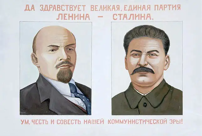 Классические настенные наклейки на стену в стиле Велик Ленин и Сталин CCCP|wall