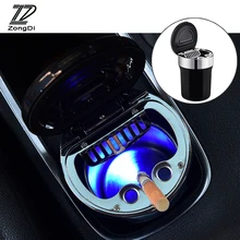 ZD 1X Автомобильный светодиодный пепельница многофункциональный с компасом для Audi a3 a5 a4 a6 Защитные чехлы для сидений, сшитые специально для Opel astra Insignia Vectra Citroen c4 c5 c3 аксессуары