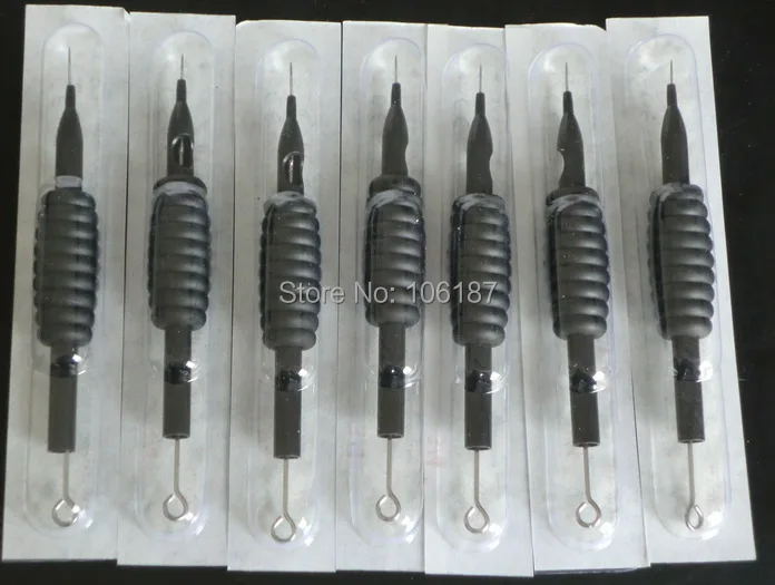 

3RL 5RL 7RL 9RL 11RL 40Pcs 3/4" professional high quality Black Silicon Rubber disposable tube grips with tattoo needles