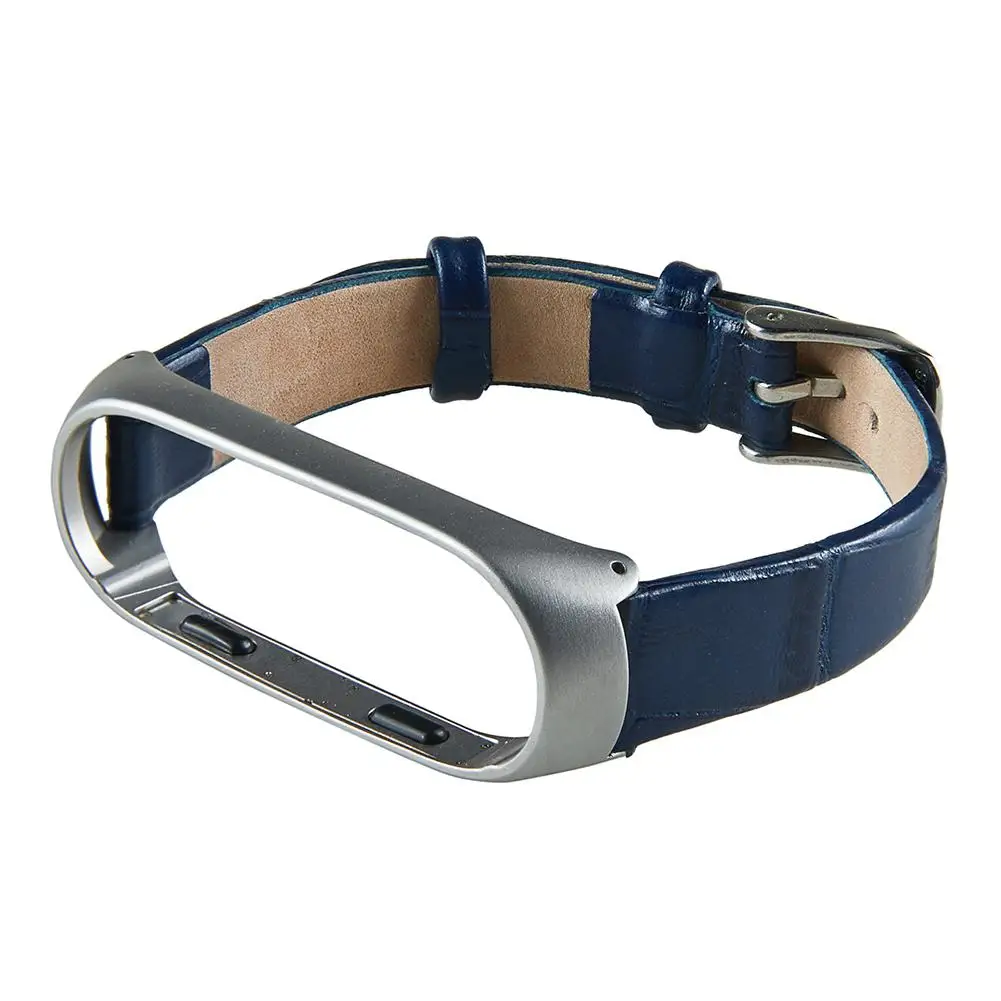 

1Pc Genuine Leather Wristband Smart Bracelet Replacement Strap for Mi Band 3 NEW
