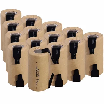 

14 pcs SC 1300mah 1.2v battery NICD rechargeable batteries for emergency light toy equipment power for electric screwdriver