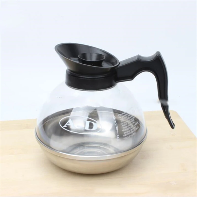 Stainless Steel Teapots Glass Coffee Pot Kettle Cafe Maker Tools Heat resistant Glass Can Be