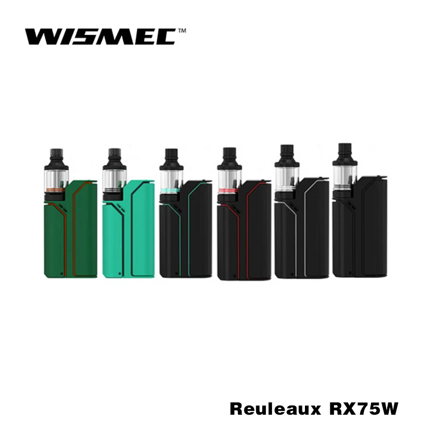 

Распродажа оригинальный wismec Reuleaux RX75 Starter Kit рел RX75 поле Mod и 2 мл Amor мини распылитель обновление прошивки