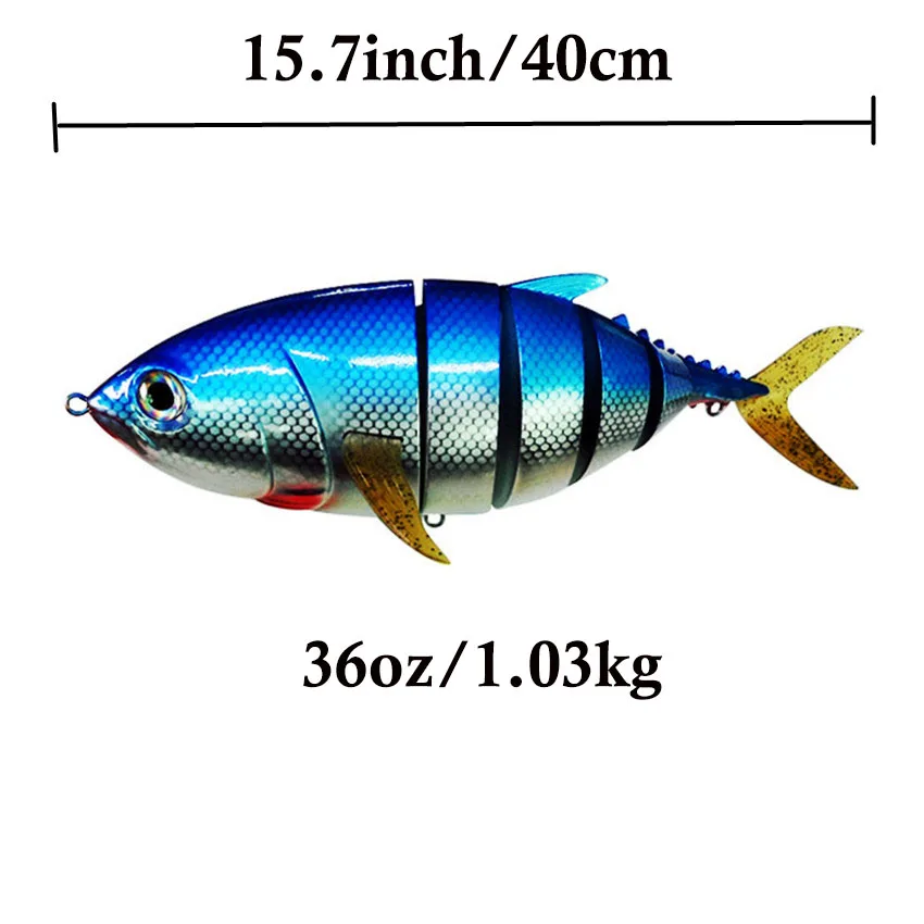 15 7 дюймов/40 см 36 унц. Swimbait Deep Sea Большие Приманки рыболовные приманки яркие тунца