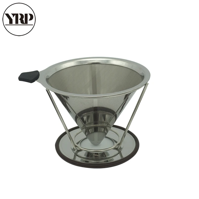 Best Price YRPStainless Steel Coffee Filter Basket Reusable Pour Over Coffee Filter Cone Coffee Paperless Outdoor portable Filters YRP-02H Best Price YRPStainless Steel Coffee Filter Basket Reusable Pour Over Coffee Filter Cone Coffee Paperless Outdoor portable Filters YRP-02H