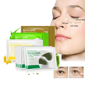

DISAAR 24K Gold Eye Mask Collagen Eye Patches Sleep Anti-Aging 8pcs 4 Pair
