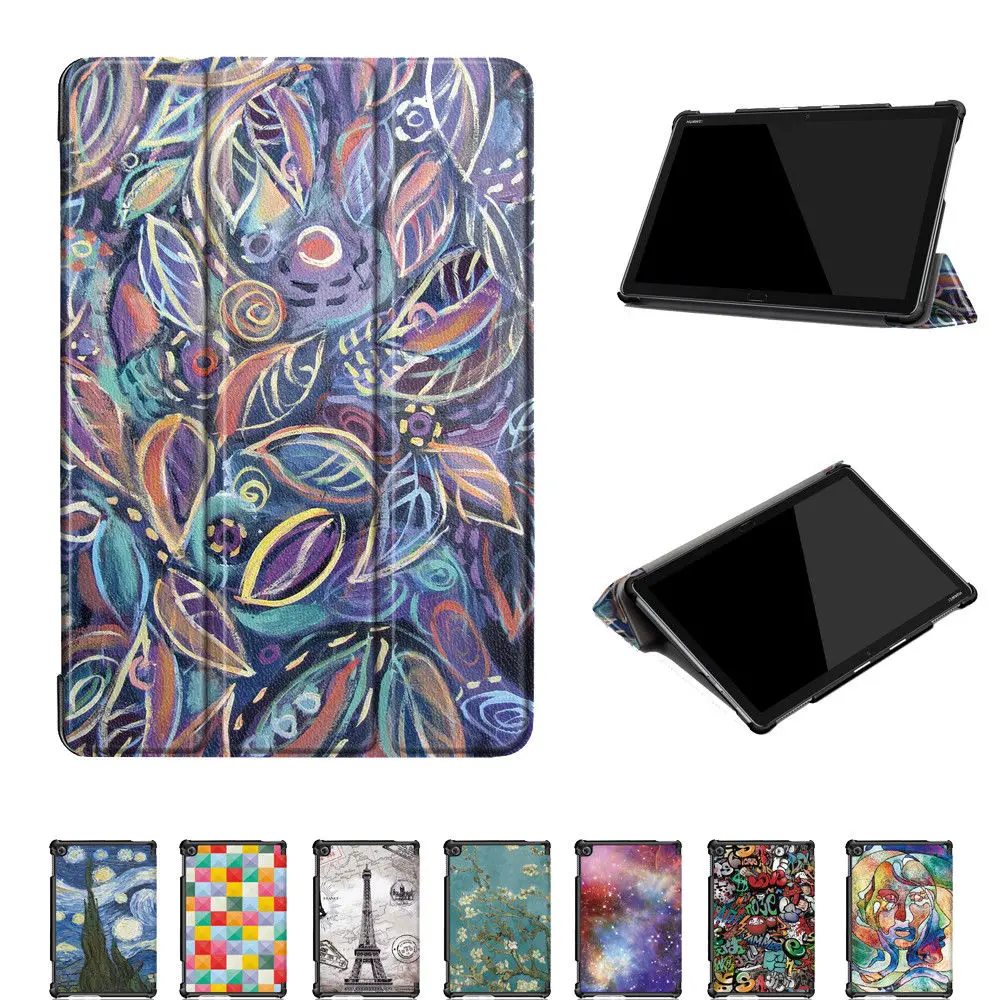 Для Huawei MediaPad M5 Lite 10 BAH2 W19/L09/W09 чехол ультра тонкий PU кожаный смарт Подставка для
