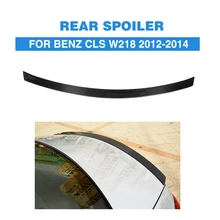 Углеродного волокна задний спойлер загрузки губ крыла для Benz CLS W218 2012- Отделка багажника Стикеры настраиваемый спойлер Тюнинг автомобилей запчасти