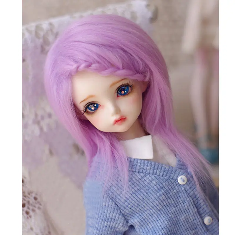 [Wamami] Сиреневый/фиолетовый длинный шерстяной парик/волосы 1/8 Pukifee Ae лати BJD Dollfie 14 см