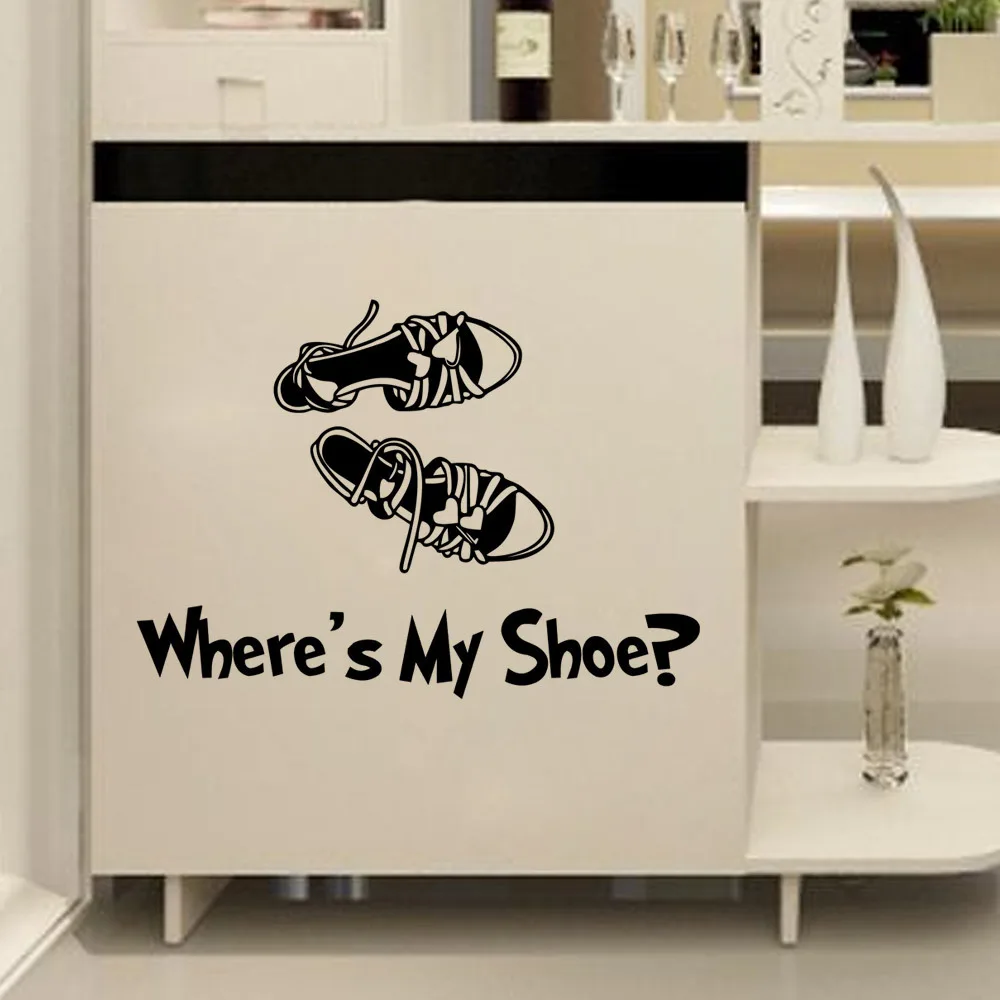 Shoebox Wardrobe Home Decor Wall Stickers Living Room Bedroom Diy