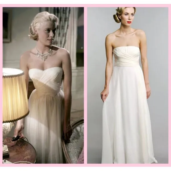 grace kelly to catch a thief white dress