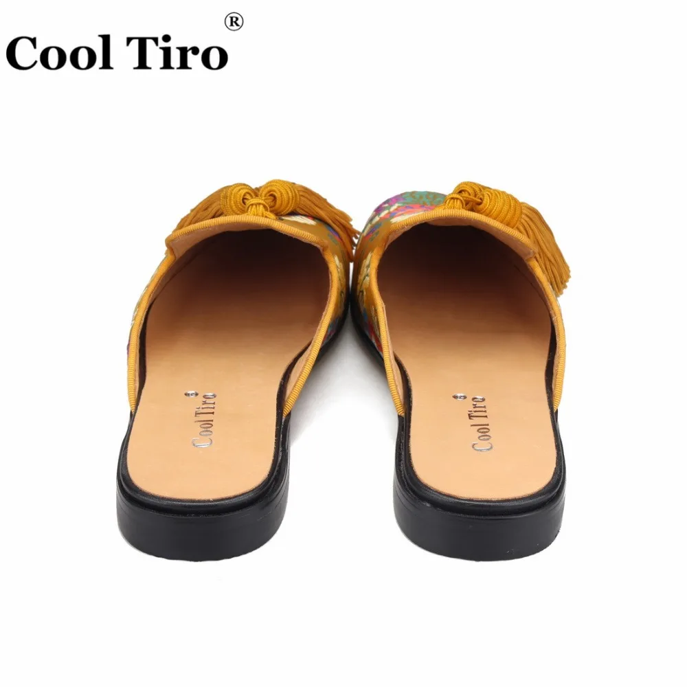 Jacquard Mules Slippers tassel (10)
