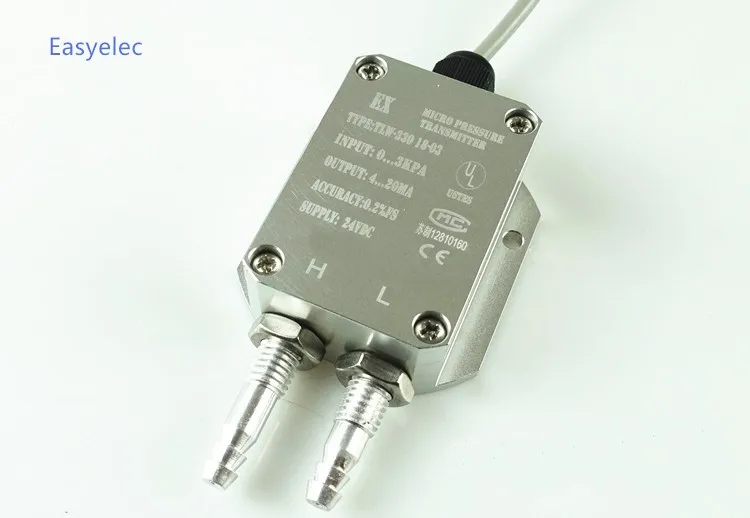 0 5V/ 4 20mA Wind pressure transducer 8mm pagoda Air pressure
