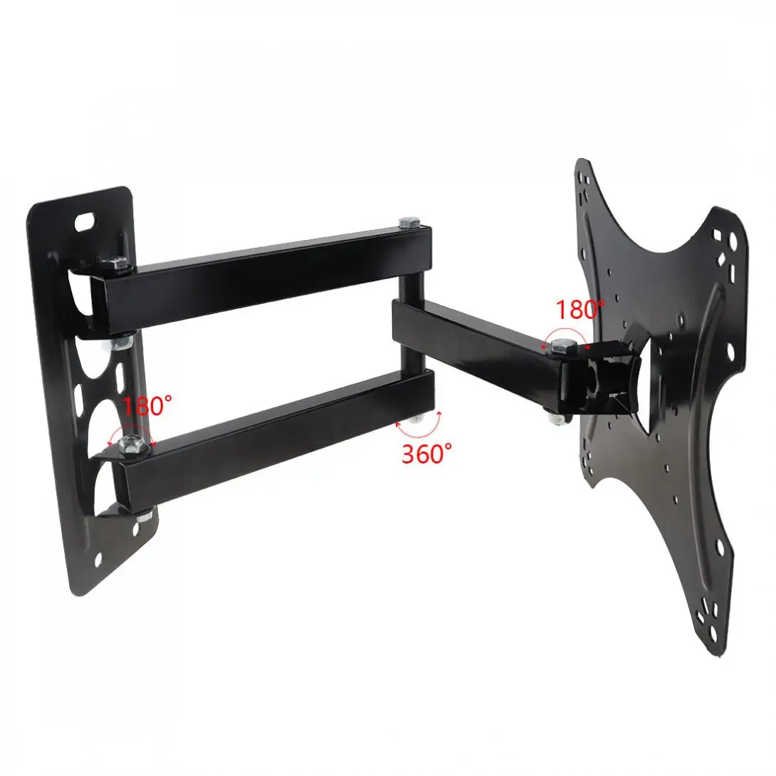 Universal TV Wall Mount Mounts Bracket TV Frame Support 15 Degrees Tilt with Gradienter for 14-42 Inch LED Monitor Flat Pan