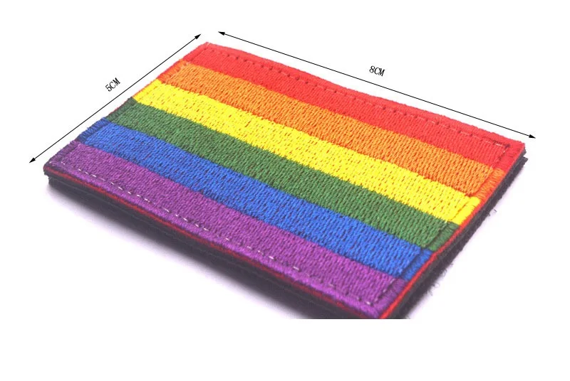 100 шт радуга, гей флаг «ПРАЙД», ЛГБТ, вышитый Железный герб, значок для одежды, бейсбольная кепка, сумка