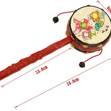 Детские игрушки, традиционная благоприятная погремушка, от 0 до 1 года, головоломка, рука, унисекс, веселая палочка, пластик